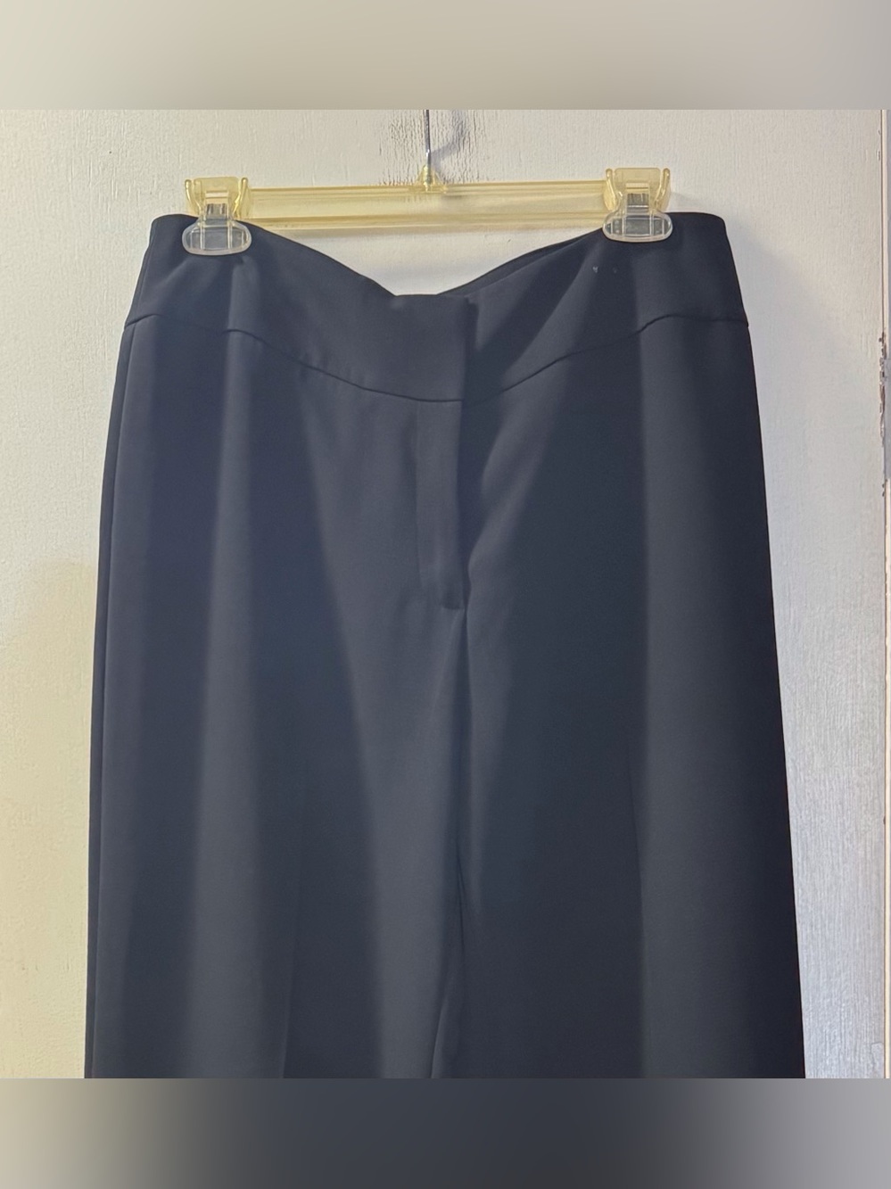 Conrad C High-Rise Lined Wide-Leg Trouser-Navy - Picture 5 of 7